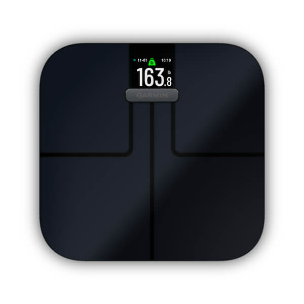 Garmin Index S2 Black Bilancia Impedenziometrica con Schermo a Colori fino a 16 Utenti Bluetooth e Wi-Fi Nero Garmin Index S2 Rettangolo Nero Bilancia