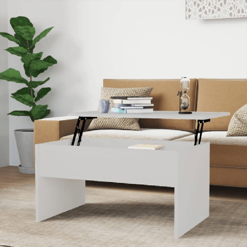 vidaXL Tavolino da Salotto Bianco 80x50,5x41,5 cm Legno ingegnerizzato