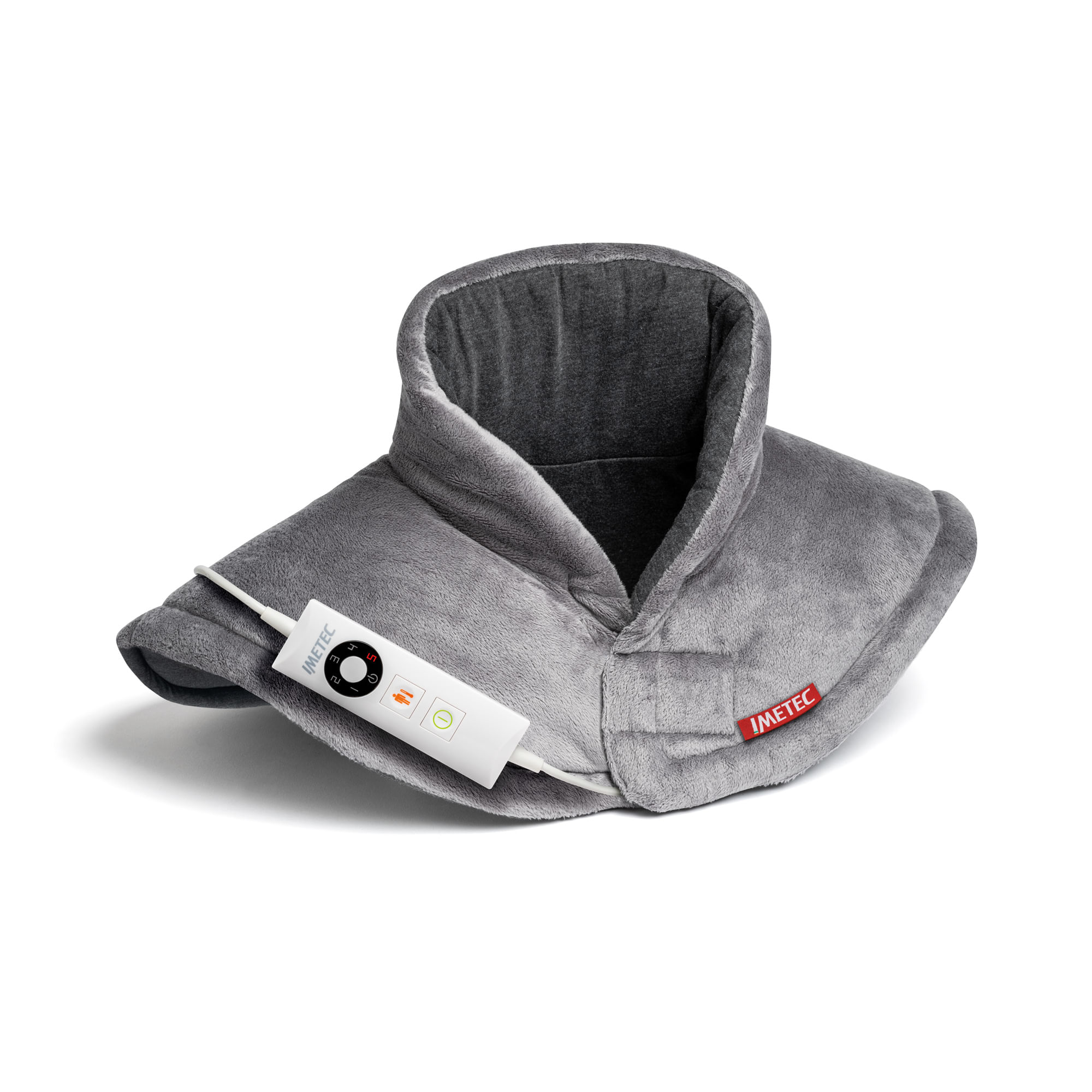 Imetec Intellisense Cervical, Termoforo per Cervicale e Spalle, Cuscino Termico, 47x52 cm, Tessuto Anallergico, 5 Temperature, Electro Block di Sicure