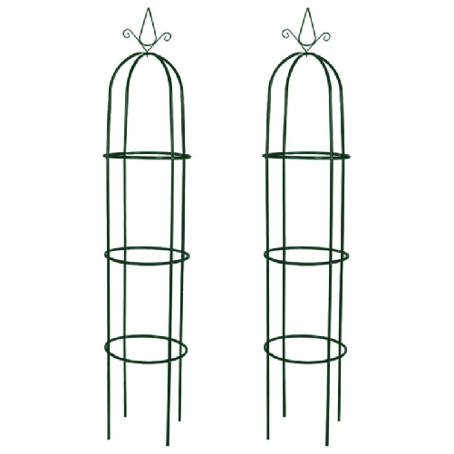 Set Torri ad Arco 2 pz per Piante Rampicanti da Giardino