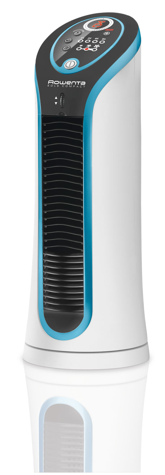Rowenta VU6210 Eole Compact Ventilatore a Torre 30 W 3 Velocita' 14 cm Nero-Blu Rowenta Eole VU6210 COMPACT