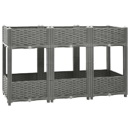 Fioriera Rialzata 120x40x71 cm in Polipropilene