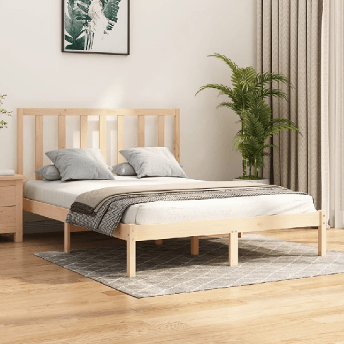 VidaXL Giroletto in Legno Massello di Pino 120x190 cm 4FT Small Double