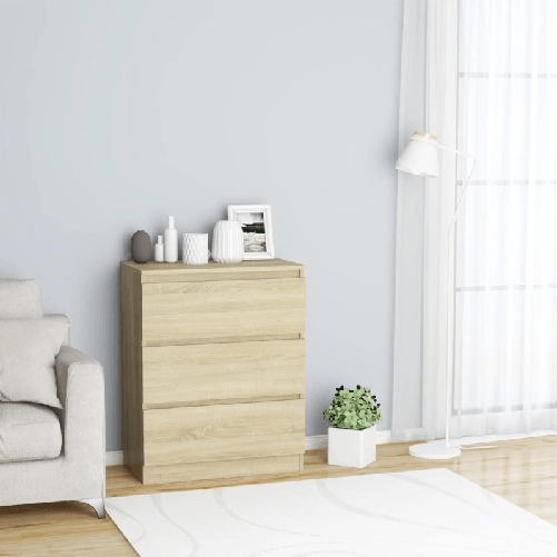 vidaXL Credenza Rovere Sonoma 60x35x76 cm in Legno Multistrato