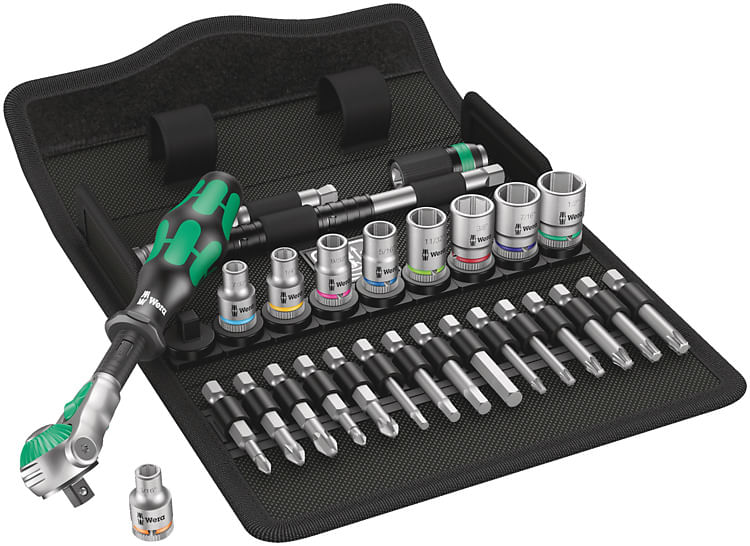 Wera 8100 SA 9 Set di chiavi a bussola Zyklop pollici 28 pezzi 05004019001 (05004019001) Wera 8100 SA 9