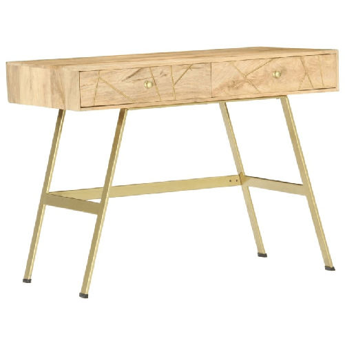 vidaXL Scrivania con Cassetti 100x55x75 cm in Legno Massello di Mango