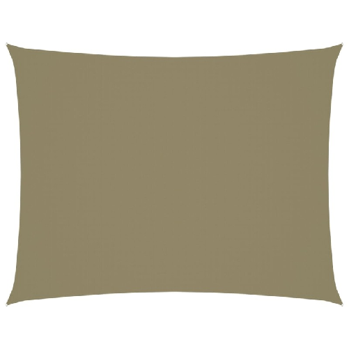 vidaXL Parasole a Vela Oxford Rettangolare 2x3,5 m Beige