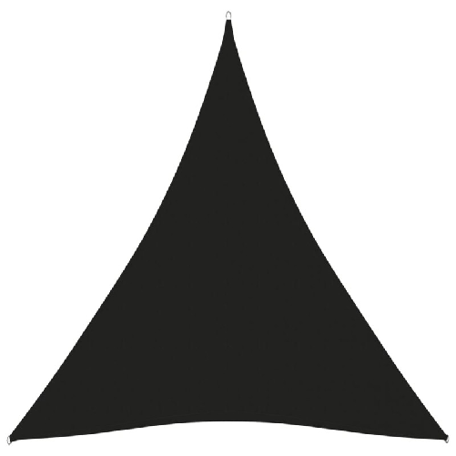 vidaXL Parasole a Vela Oxford Triangolare 3x4x4 m Nero