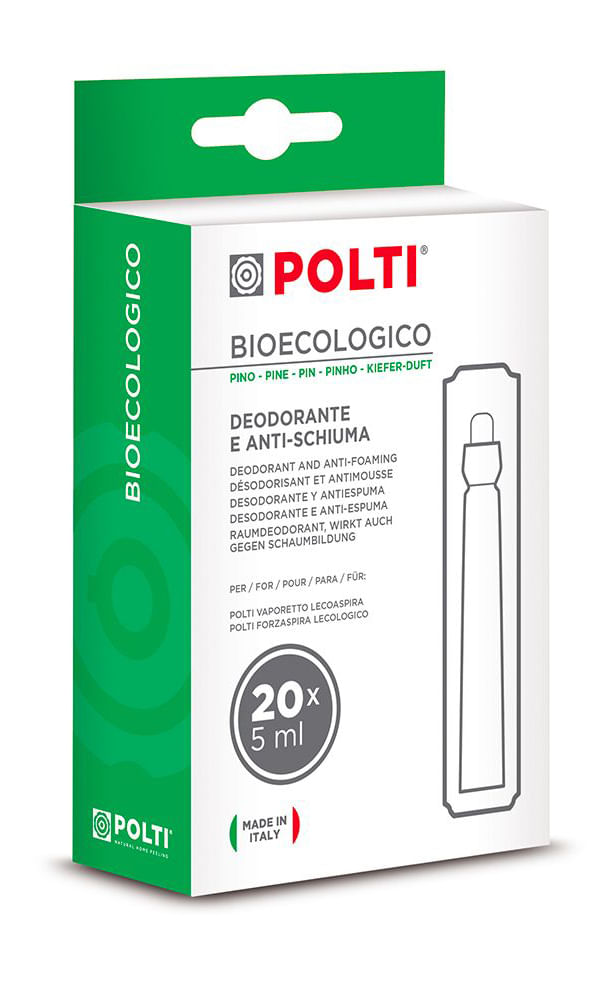 Polti PAEU0086 Bioecologico Pino Deodorante e Anti-Schiuma per Aspirapolvere Lecoaspira e Lecologico Polti Bioecologico Pino Anti-schiuma A cilindro