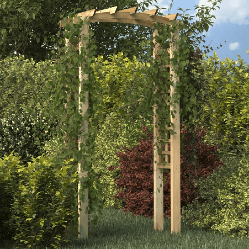 Arco a Traliccio 110x60x210 cm in Pino Massello Impregnato