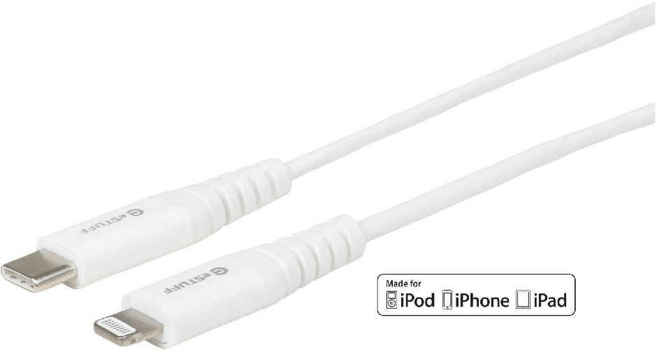 ESTUFF ES602021 cavo Lightning 0,5 m Bianco (USB-C Lightning Cable MFI 0,5m - USB-C to 8Pin lightning plug - White Suppo eSTUFF ES602021 cavo Lightnin