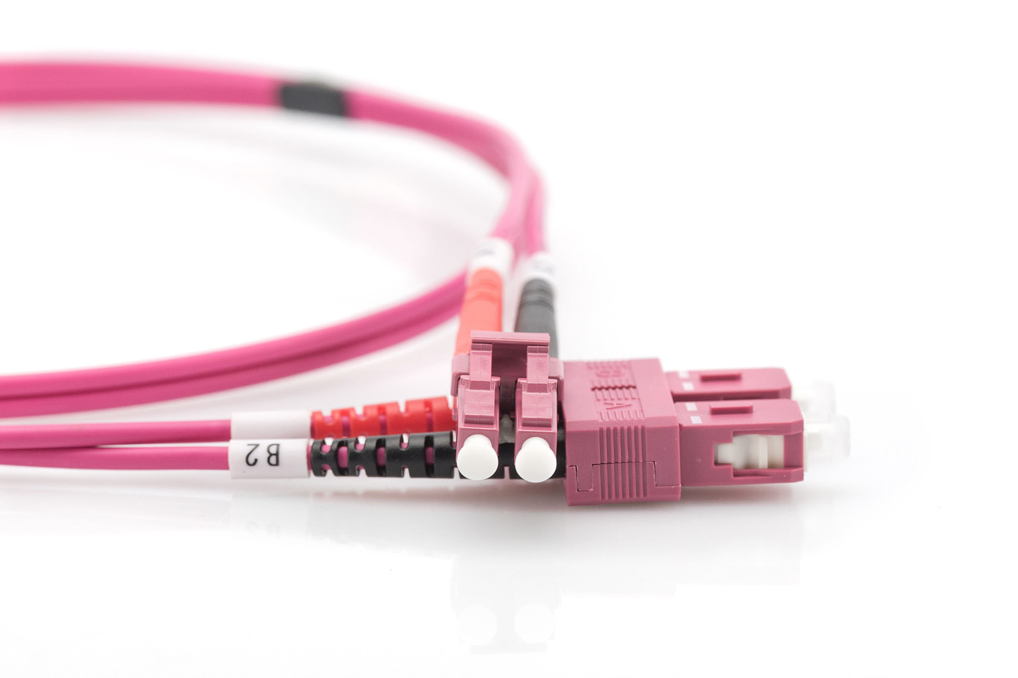 Digitus Professional Patch Cable-LC Multi-Mode (M) a SC Multi-Mode (M) -5 M-Glass Fibra-Duplex DK-2532-05-4 Digitus Cavo patch multimodale LWL, OM4, L