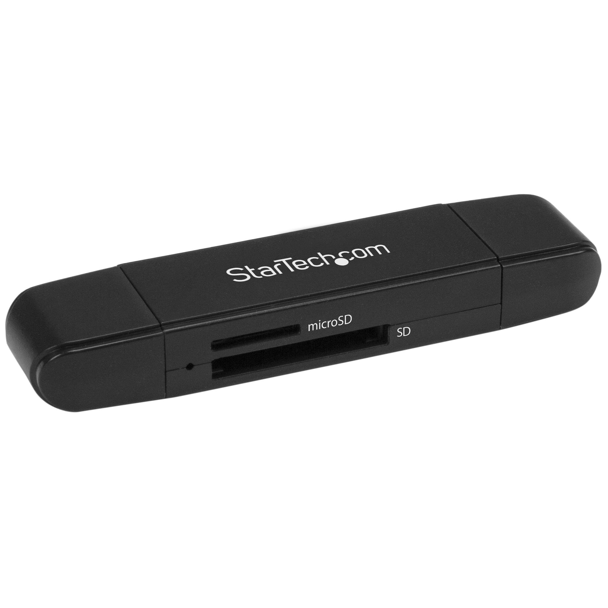 StarTech.com Lettore Schede SD e microSD -Lettore di schede di memoria USB 3.0 compatto - 5 Gbps - Lettore di schede di memoria SD con Adattatore Micr