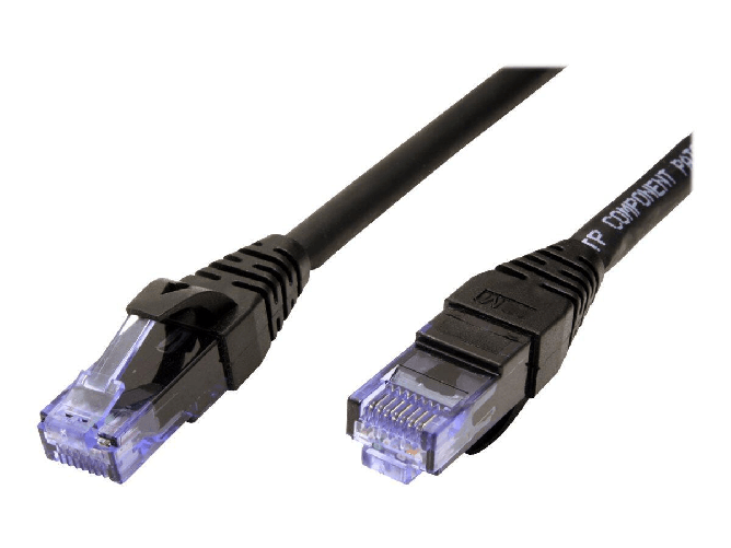 Roline Cavo patch Roline RJ-45 (M) a RJ-45 (M) 10 M UTP Cat 6A Schwarz (21.15.2757) ROLINE 21152757 cavo di rete Nero 10 m Cat6a U/UTP (UTP)
