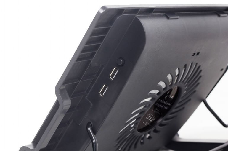 Gembird NBS-1F17T-01 base di raffreddamento per laptop 43,2 cm (17") 1500 Giri/min Nero