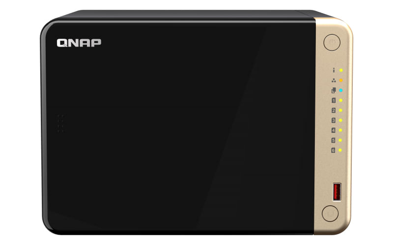 QNAP TS-664 NAS Tower Collegamento ethernet LAN Nero N5095