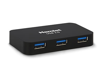 Hamlet Hub usb 3.0 a 4 porte 5 Gbps