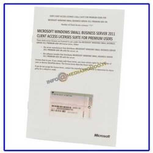 Microsoft SOFTWARE Windows Server 2011 Small Business Server Premium Add-On - 5 UTENTE - LICENZA CAL EFIGS - 644273-B21
