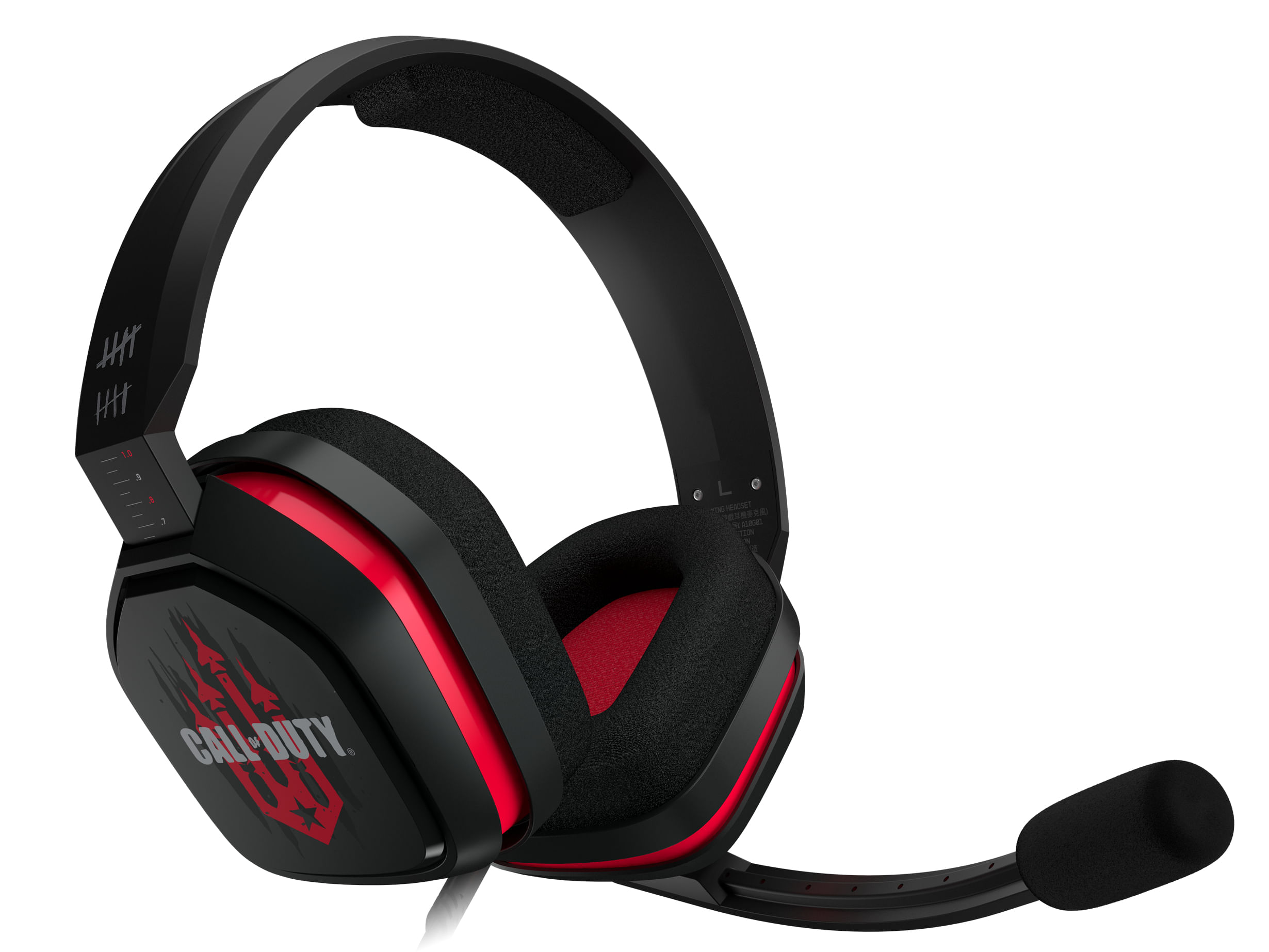 Logitech ASTRO Gaming A10 Call of Duty Cold War Headset Auricolare Cablato A Padiglione Giocare Nero, Rosso