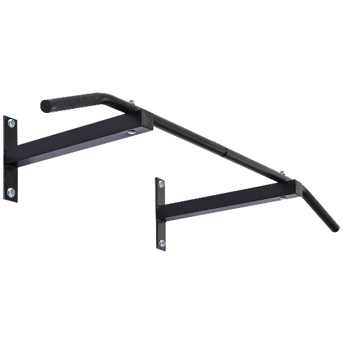HOMCOM Barra per Trazione a Muro Professionale con Struttura in Acciaio, 116 x 43 x 20cm, Nero