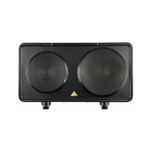Girmi Piastra Elettrica Doppia 1000+1500W con Regolazione della Temperatura Girmi PE36 Nero Superficie piana Piastra sigillata 2 Fornello(i)