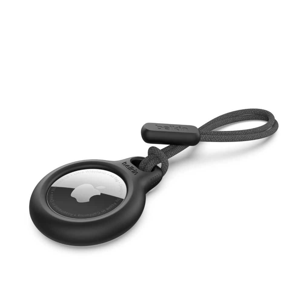 Belkin Secure Holder Airtag con Laccio - Nero (SECURE HOLDER WITH STRAP - BLACK) Belkin SECURE HOLDER AIRTAG CON LACCIO