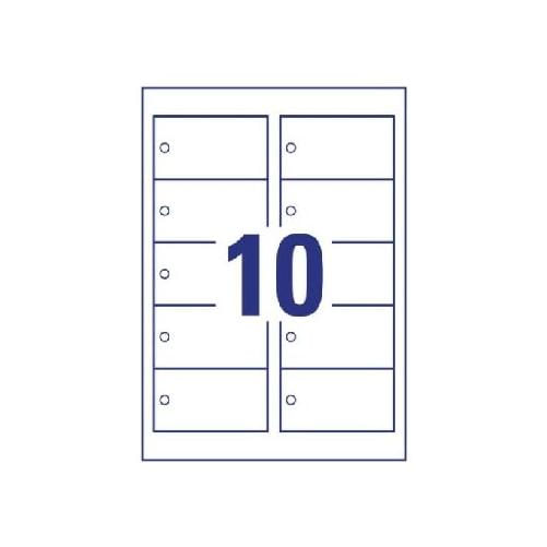 Avery Confezione 100 Cartellini Bordi Lisci 90x50mm