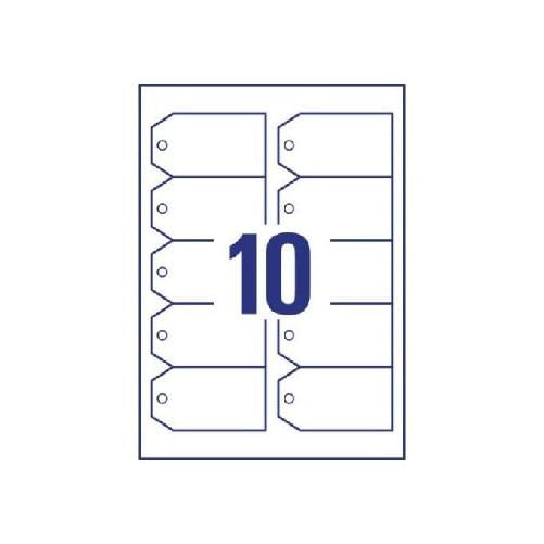 Avery Confezione 100 Cartellini Bordi Lisci 90x50mm