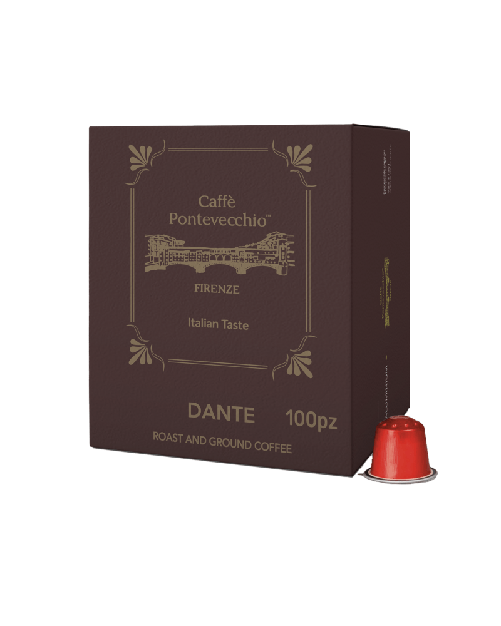 Caffè Pontevecchio Firenze Box Capsule "Dante" Compatibili Nespresso