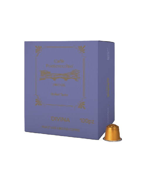Caffè Pontevecchio Firenze Box Capsule "Divina" Compatibili Nespresso