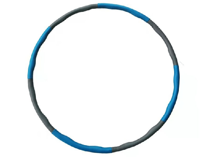 Hula Hoop in schiuma 100 cm 12 kg (blu-grigio)