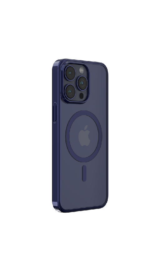 Cover Magnetica Glimmer con Apple Magsafe per iPhone 15 Blu