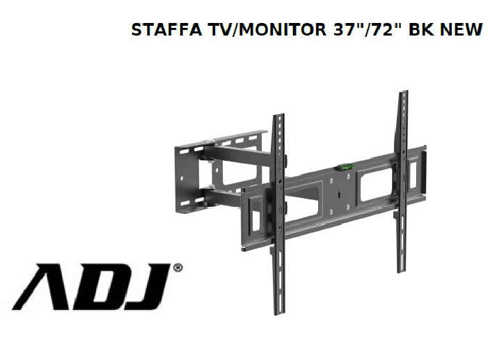Staffa Tv/Monitor 37/72 Bk New Max 50Kg Max Vesa 600*400 Snodo180?