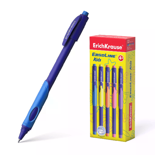 Penna a sfera per neonati Erichkrause Ergoline - Ultra Glide Technology - Inchiostro blu