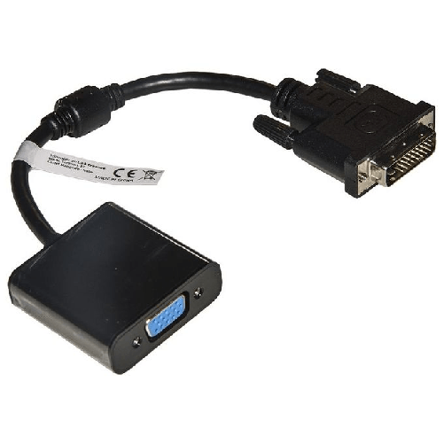Link Accessori LKADAT121 cavo e adattatore video 0,2 m VGA (D-Sub) DVI-D Nero