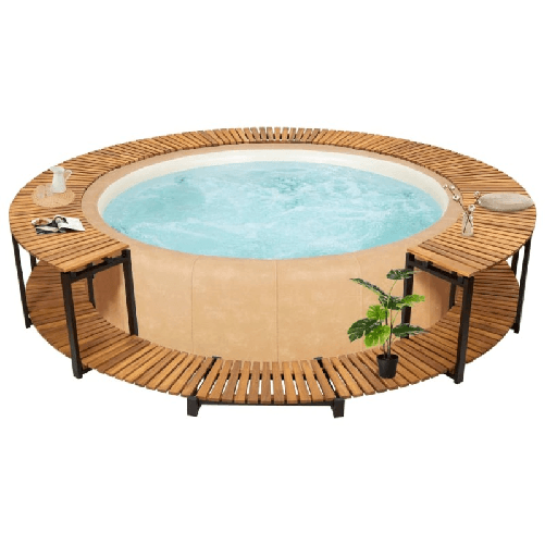 Bordo per Spa 273x53 cm in Legno Massello d'Acacia