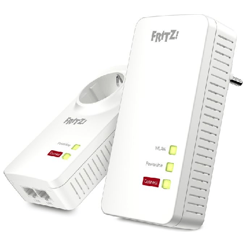Avm FRITZ!Powerline 1260 WLAN Set 1200 Mbit/s Collegamento ethernet LAN Wi-Fi Bianco 2 pz FRITZ!Powerline 1260 WLAN Set 1200 Mbit/s Collegamento ether