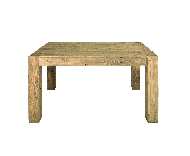 Konte.Design Tavolo Navigli in legno di abete naturale allungabile 140x90 cm - 220x90 cm
