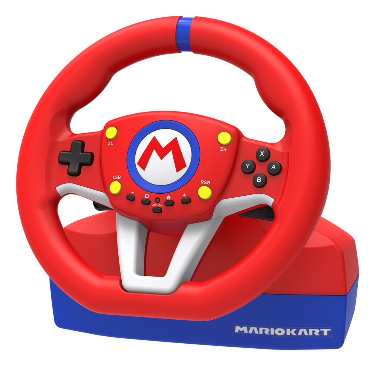Hori NSW-204U periferica di gioco Nero, Blu, Rosso, Bianco USB Sterzo + Pedali Analogico Nintendo Switch Hori Mario Kart Racing Wheel Pro Nero, Blu, R
