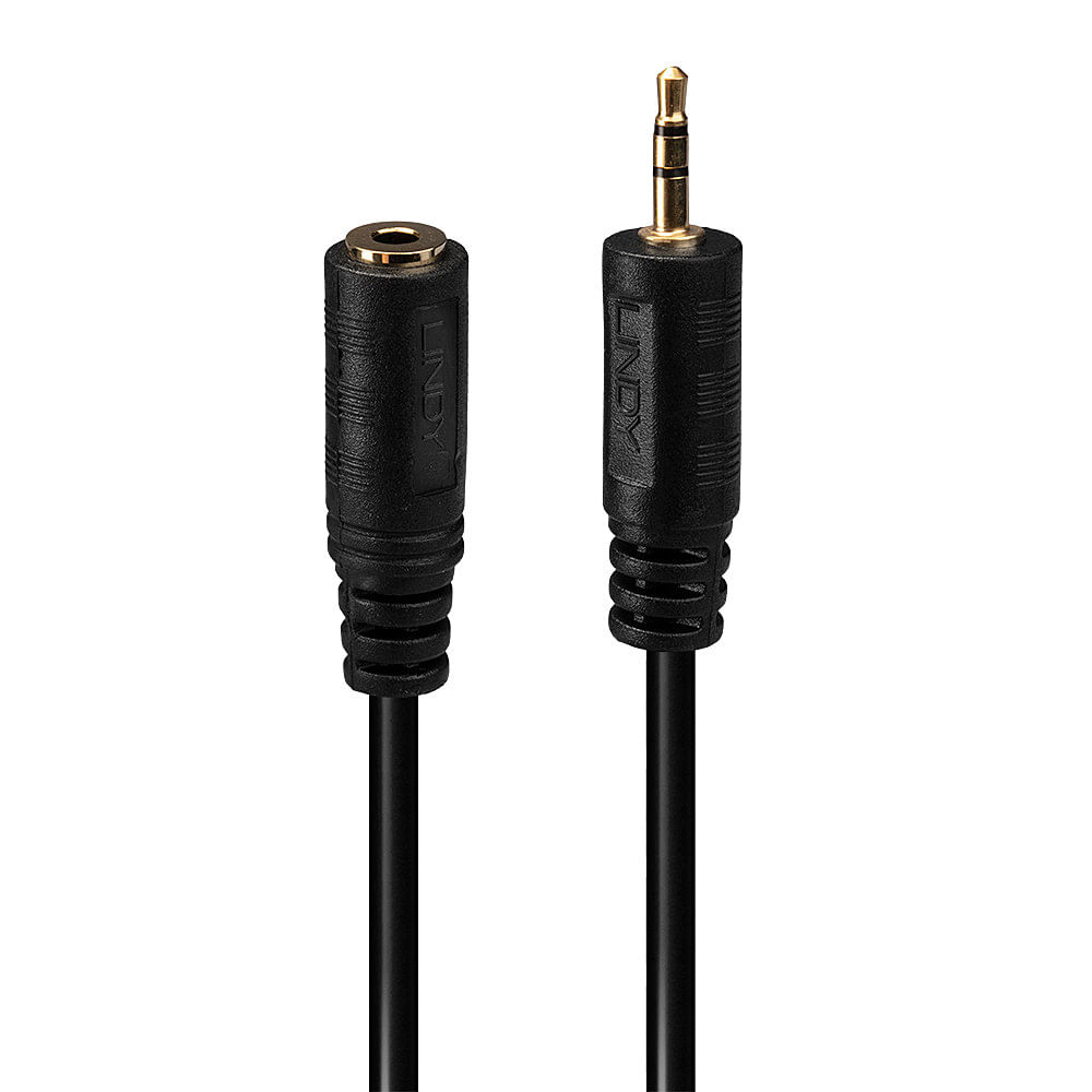 Lindy 35698 cavo audio 0,2 m 2.5mm 3.5mm Nero (Audio Adapter Cable 2,5M/3,5F - Warranty: 120M) Lindy 35698 cavo audio 0,2 m 2.5mm 3.5mm Nero