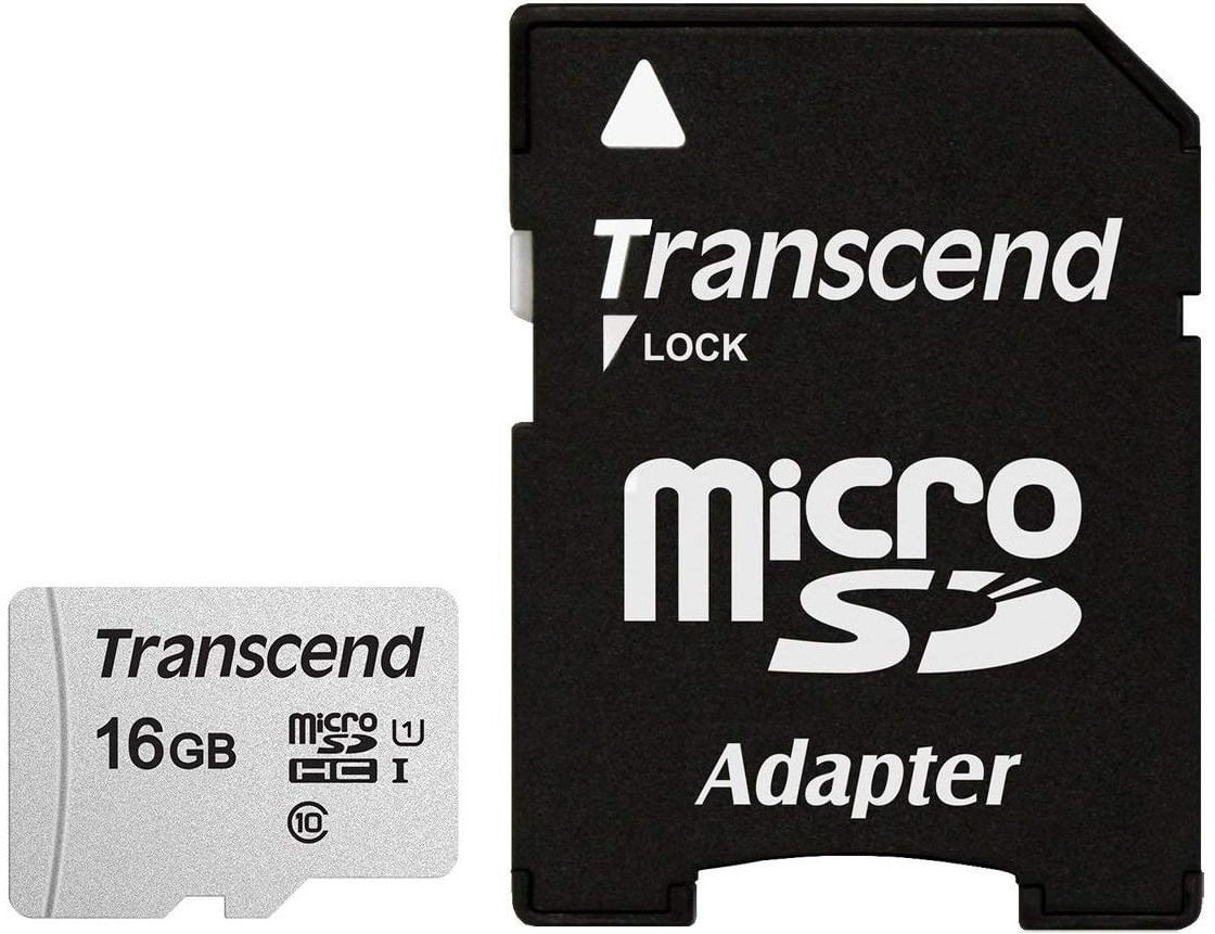 Transcend microSDHC 300S 16GB NAND Classe 10