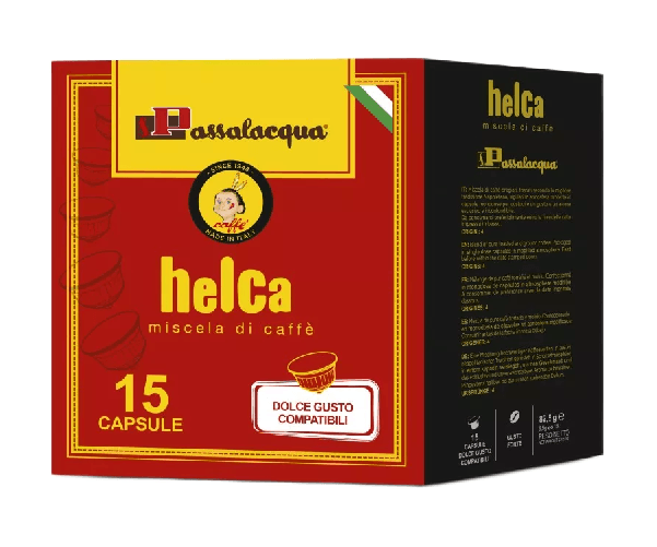 CAFFÈ PASSALACQUA HELCA - GUSTO FORTE - Box 15 CAPSULE COMPATIBILI DOLCE GUSTO da 5.5g