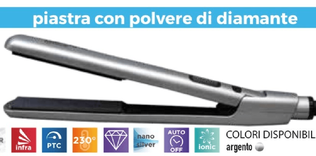 PIASTRA RETRO' CON POLVERE DI DIAMANTE RUP 134C/D