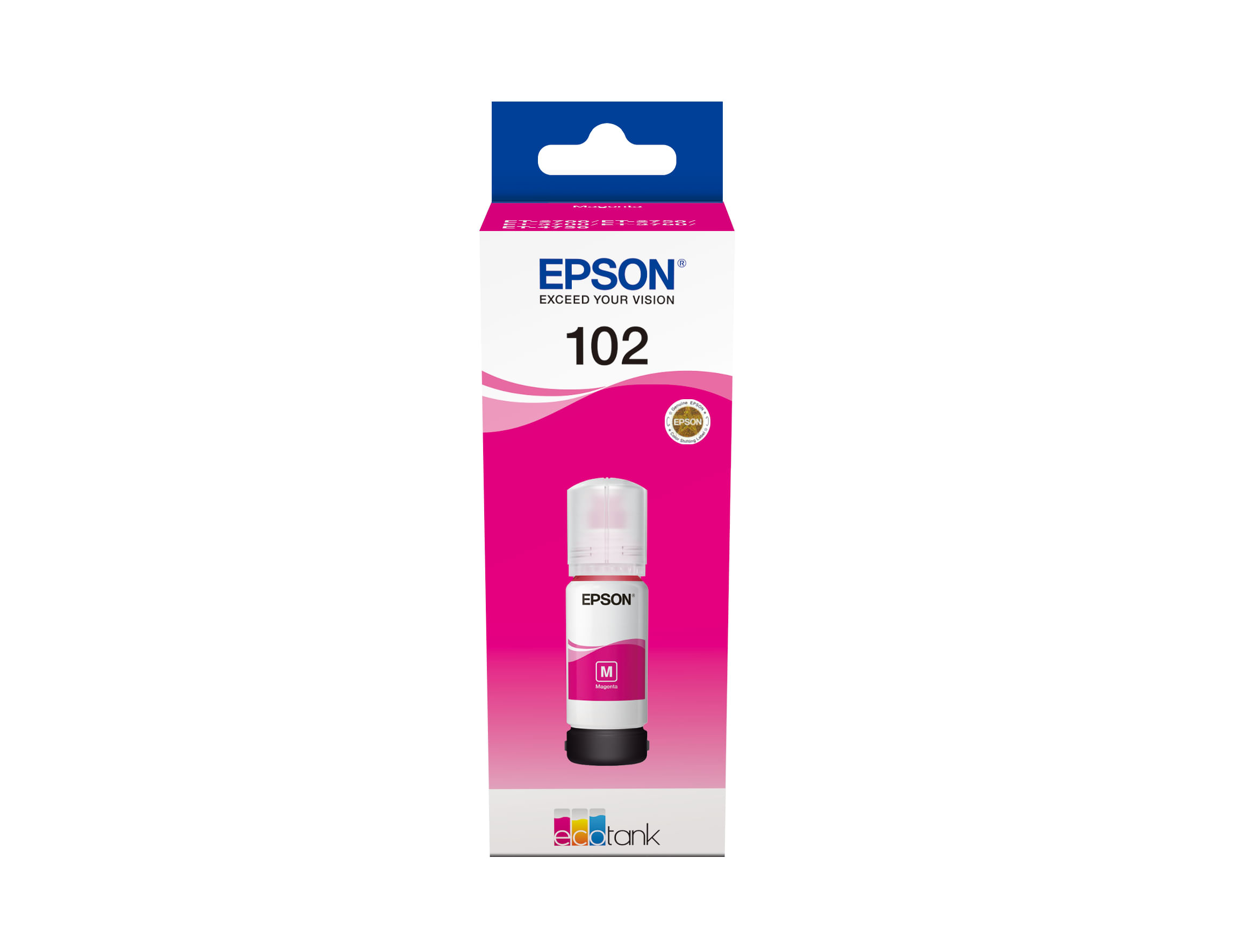 Epson INK EPSON C13T03R340 MAGENTA Flacone da 70ml x EcoTank ET-2700 ET-2750 ET-3750 ET-4750 ET-2850 ET-3850 ET-4850 ET Epson 102 EcoTank Magenta ink