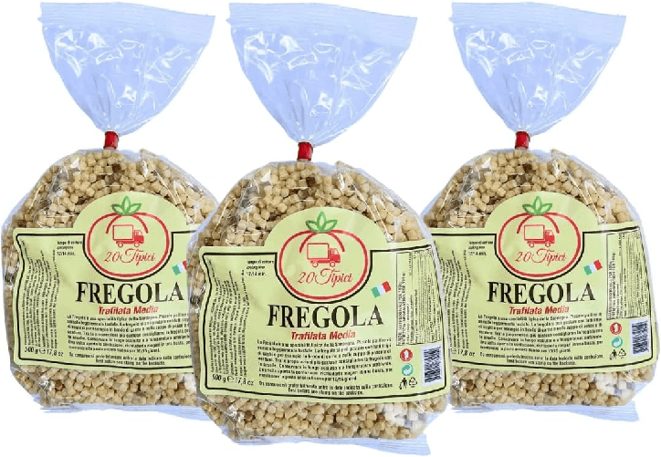 20Tipici Fregula Sarda Trafilata Media 1.5 Kg 20Tipici Fregula Sarda Trafilata Media 1.5 Kg 20Tipici - Fregola Pasta Artigianale Trafilata Al Bronzo