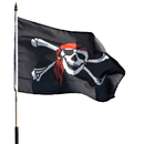 Bandiere Internazionali Mondiali Olimpiadi - Bandiera (Pirati) - Bandiera dei Pirati 90x150cm
