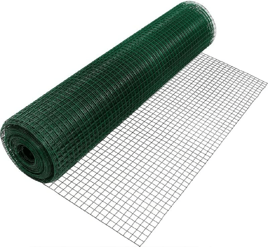 Rete Metallica Plasticata Verde 1X10M Per Recinzione Giardino