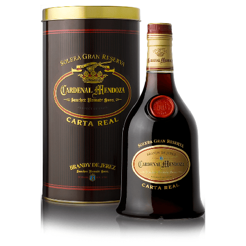 BRANDY DE JEREZ CARDENAL MENDOZA CARTA REAL CL 70 40% VOL. ASTUCCIO IN LATTA