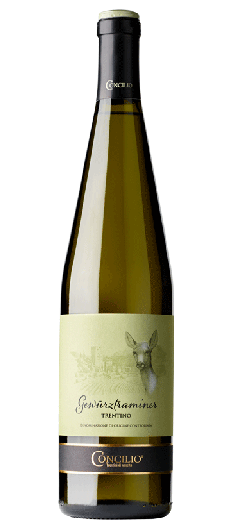 VINO GEWURZTRAMINER TRENTINO DOC CONCILIO CL 75 13% VOL.