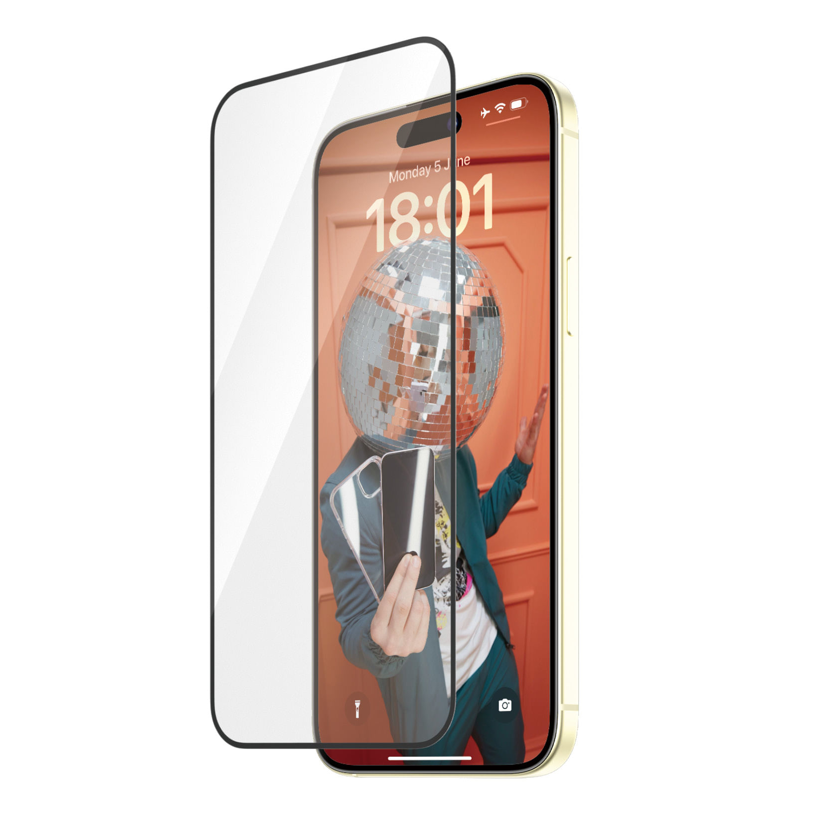 PanzerGlass Re:Fresh protezione schermo per Apple iPhone 15 Plus Ultra-Wide Fit con Easyligner